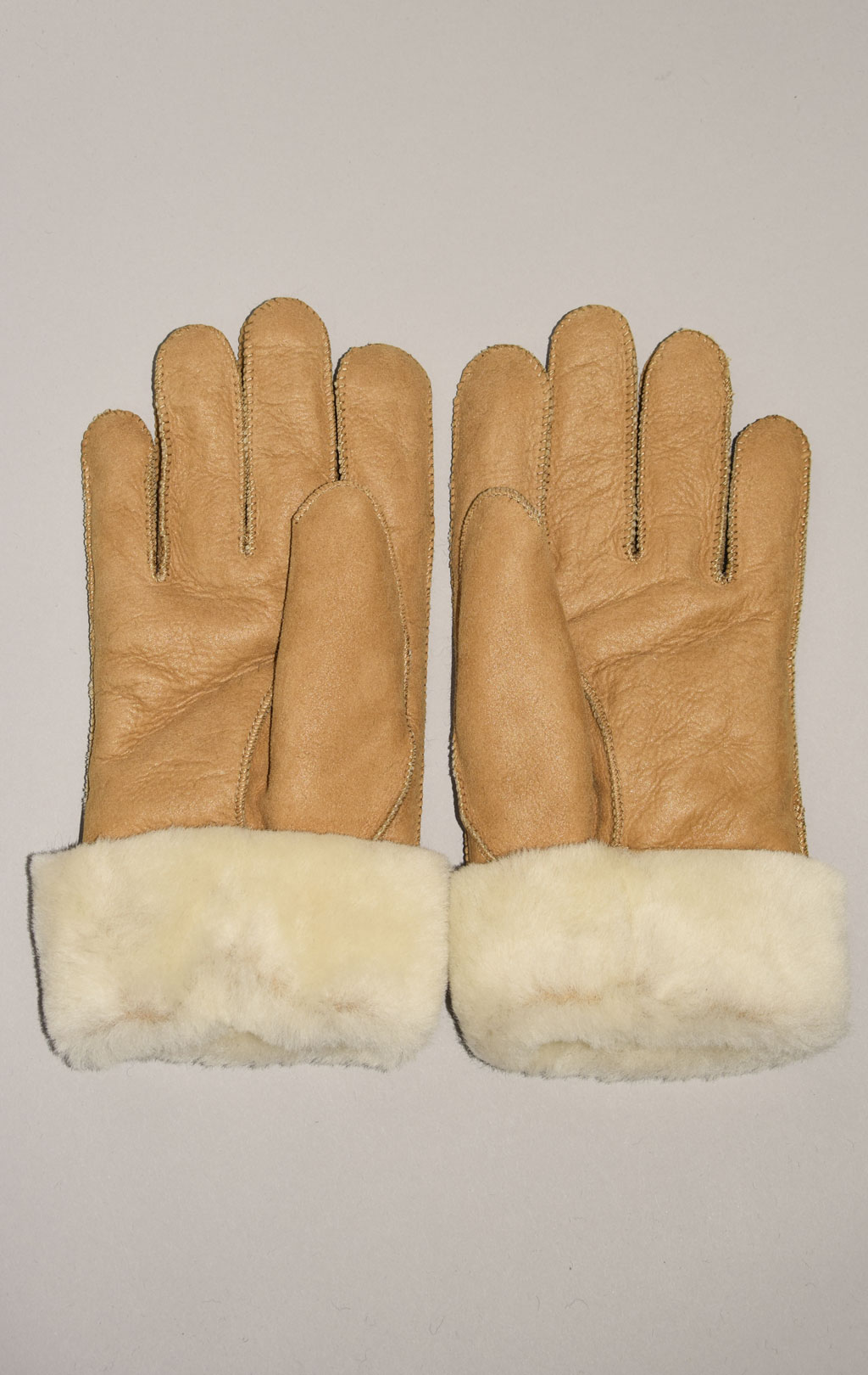 Женские перчатки PARAJUMPERS SHEARLING GLOVES овчина FW 23/24 camel 