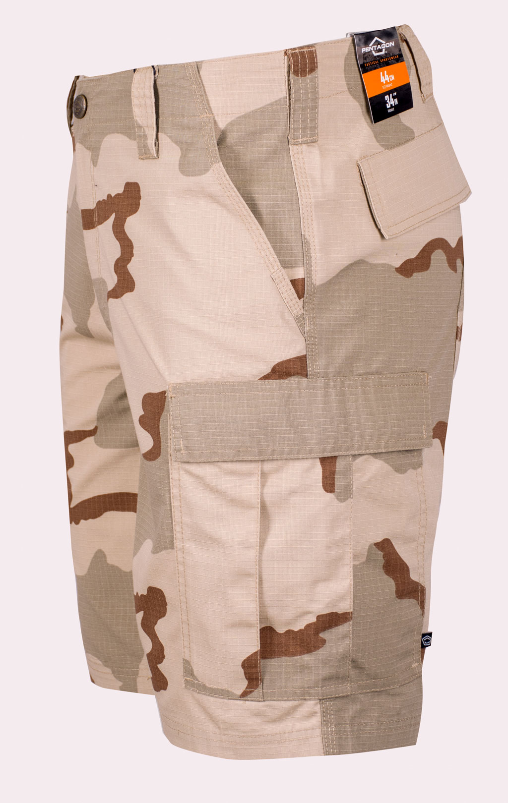 Шорты карго Pentagon BDU 2.0 big size хлопок35%/полиэстер65% Rip-Stop desert-3 (57) 05011 