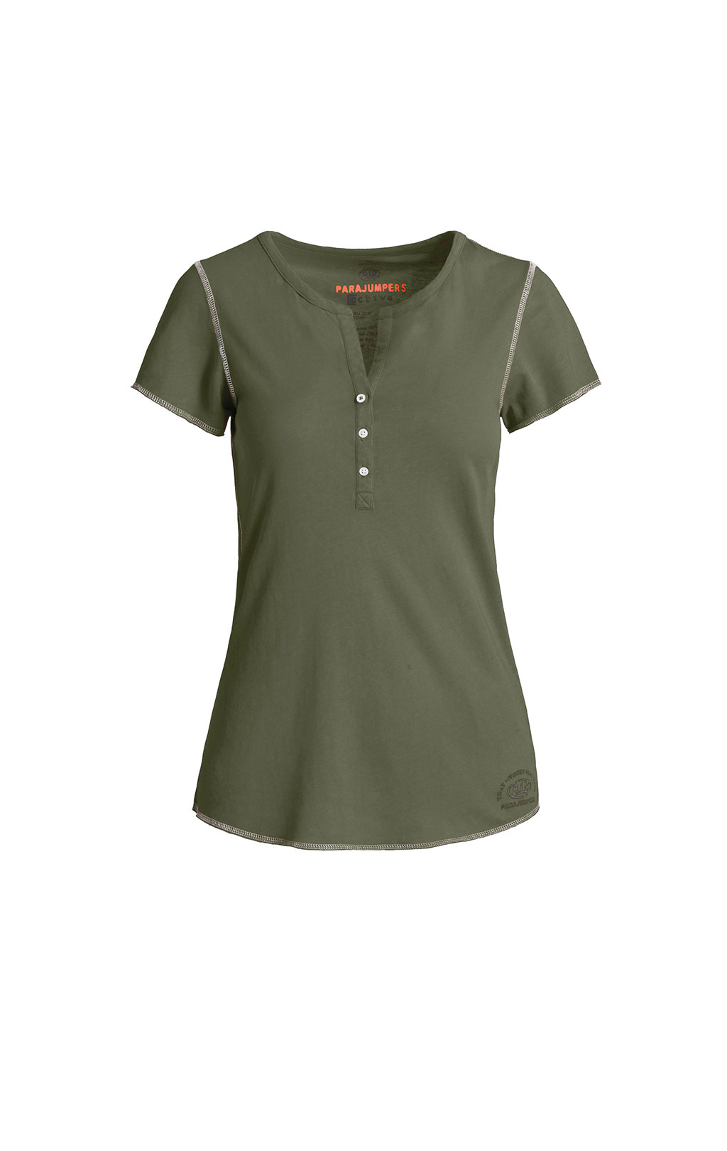 Женская футболка-поло PARAJUMPERS GINGER army 