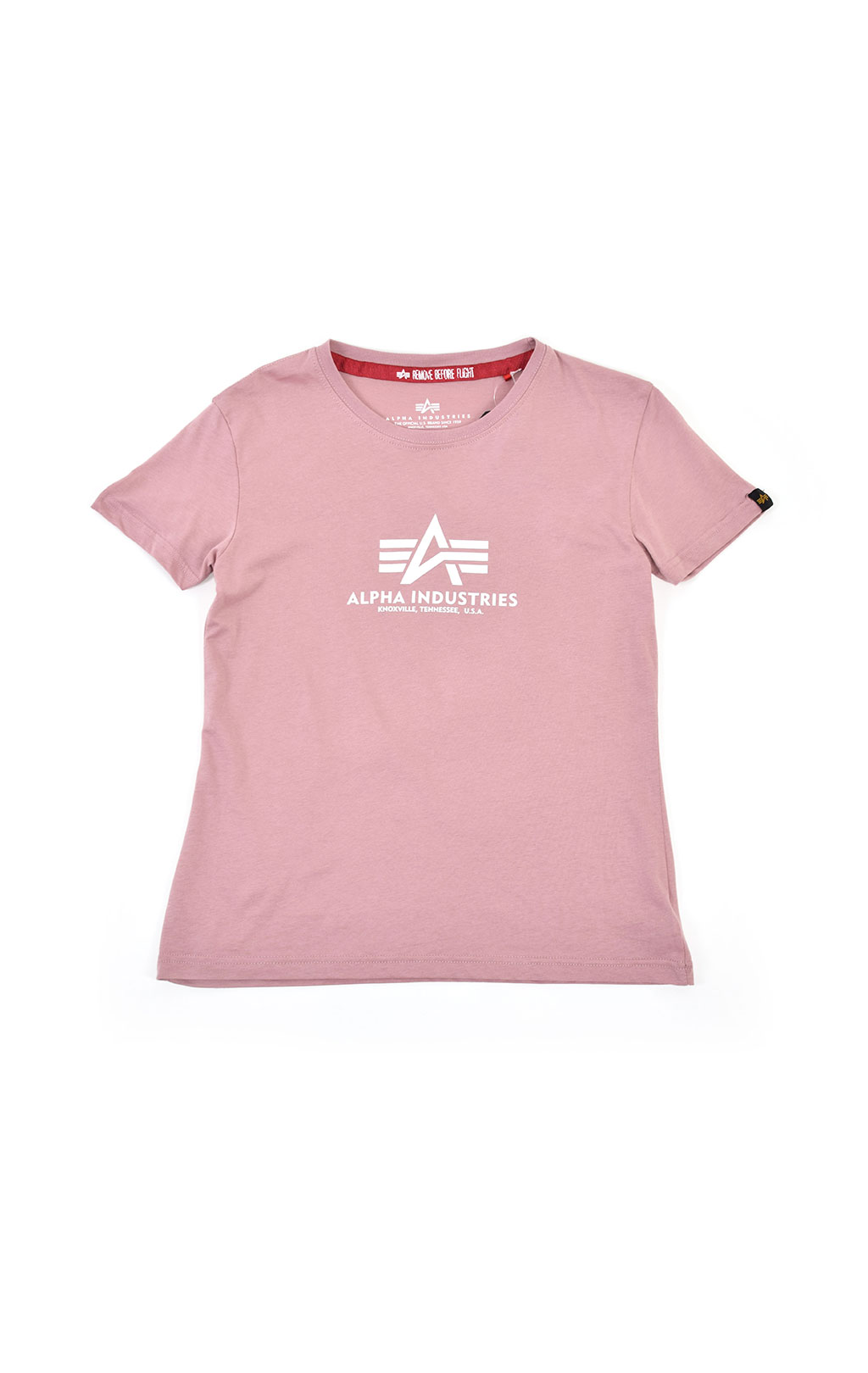 Женская футболка ALPHA INDUSTRIES NEW BASIC T silver pink 