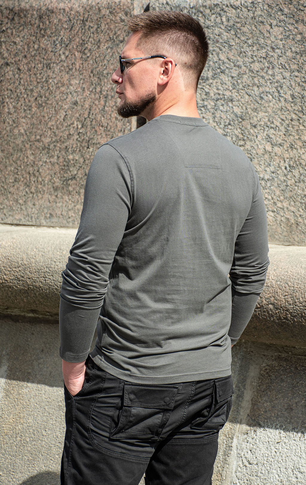 Лонгслив AERONAUTICA MILITARE FW 25/26/BD beluga grey (TS 2471) 
