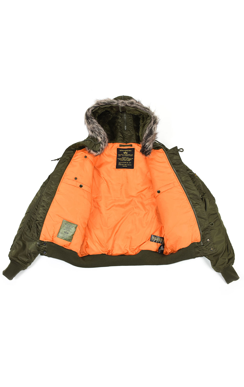 Аляска короткая ALPHA INDUSTRIES VF 59 N-2B dark green 