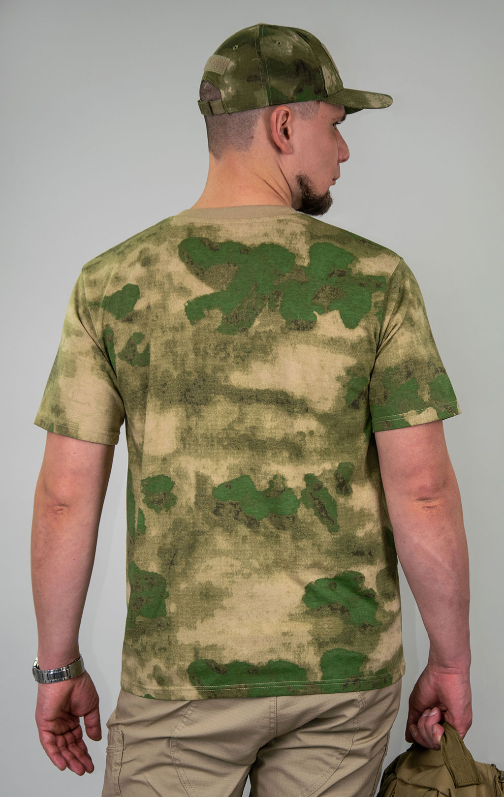 Футболка полевая SABADO хлопок green camo 