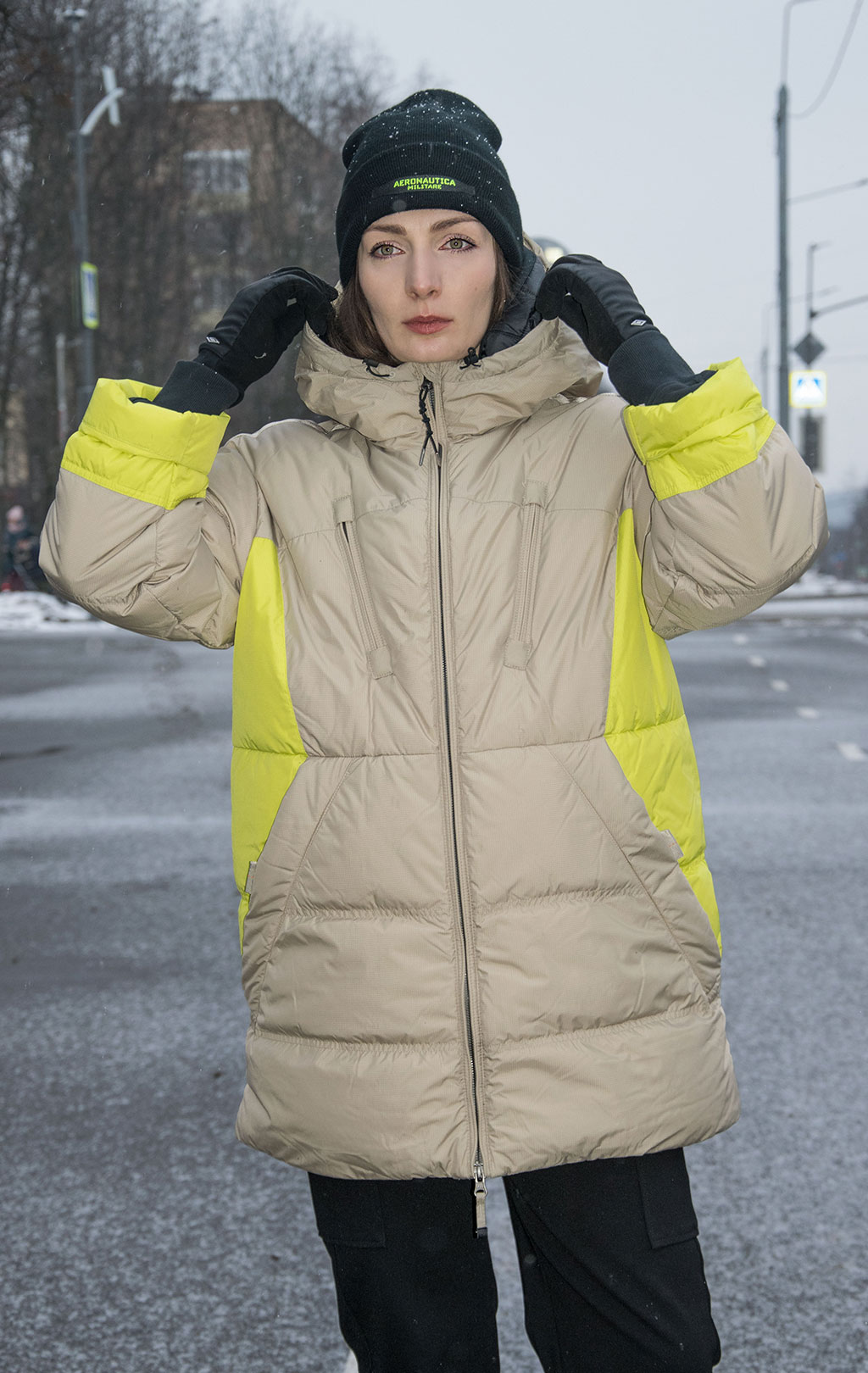 Женская куртка-пуховик PARAJUMPERS SERENITY FW 22/23 tapioca-citronelle 