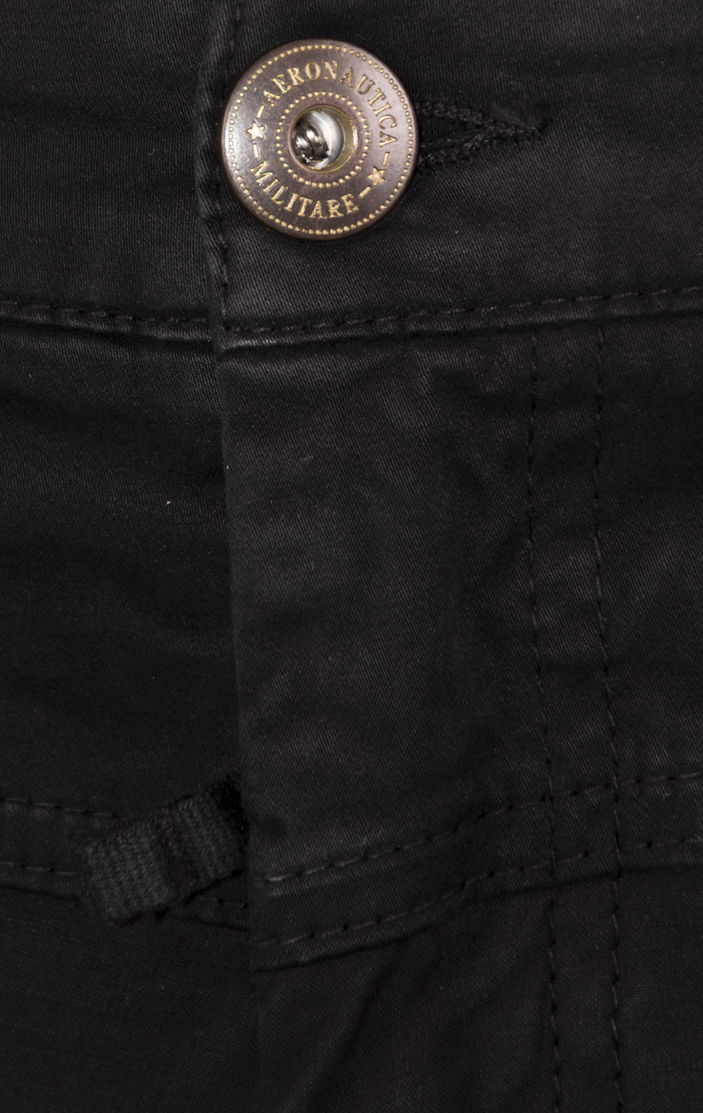 Брюки-карго AERONAUTICA MILITARE ANTI-G плотные FW 24/25/AL jet black (PA 1557) 