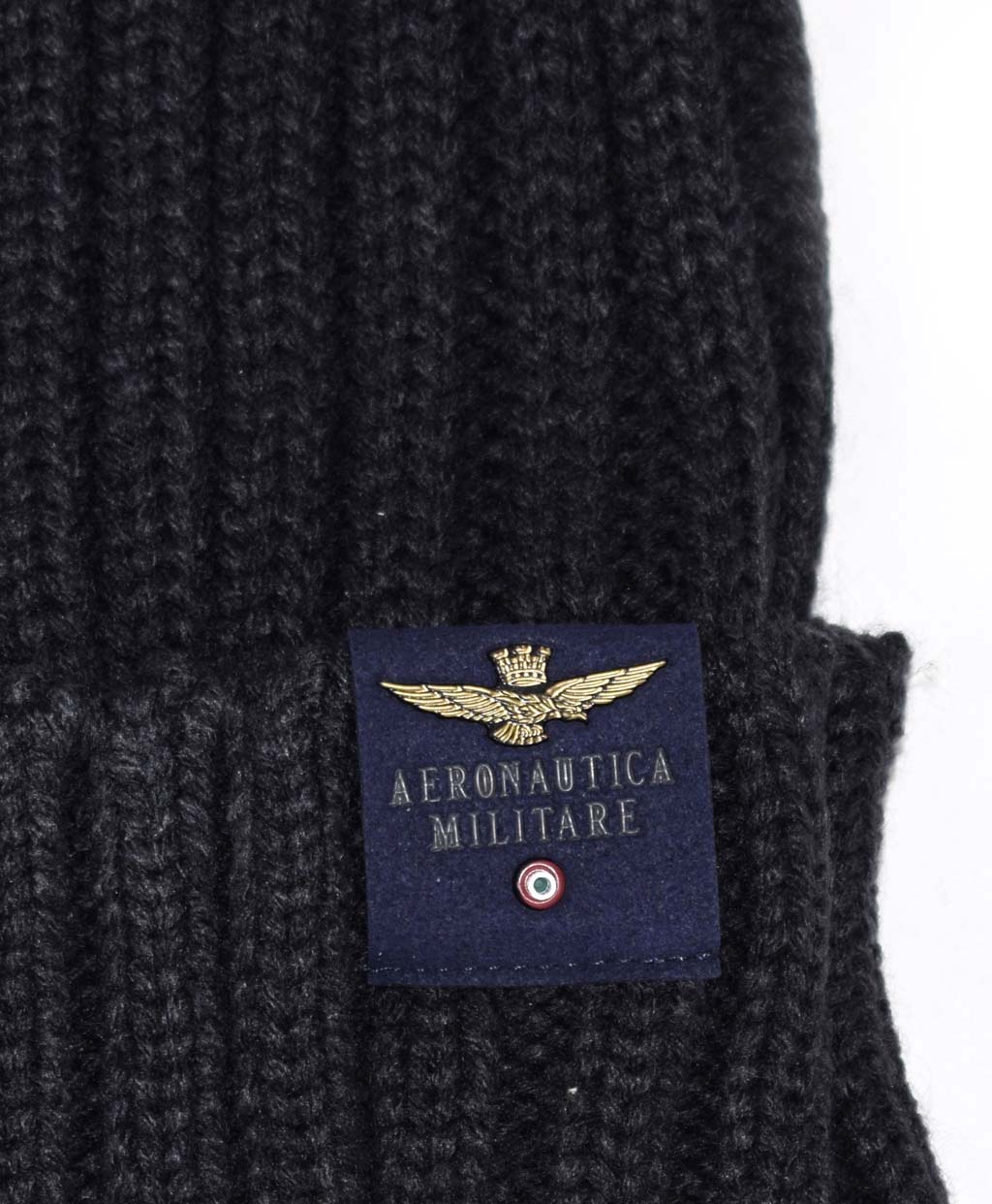 Шапка вязаная AERONAUTICA MILITARE FW 20/21/CN blue navy (CU 006) 