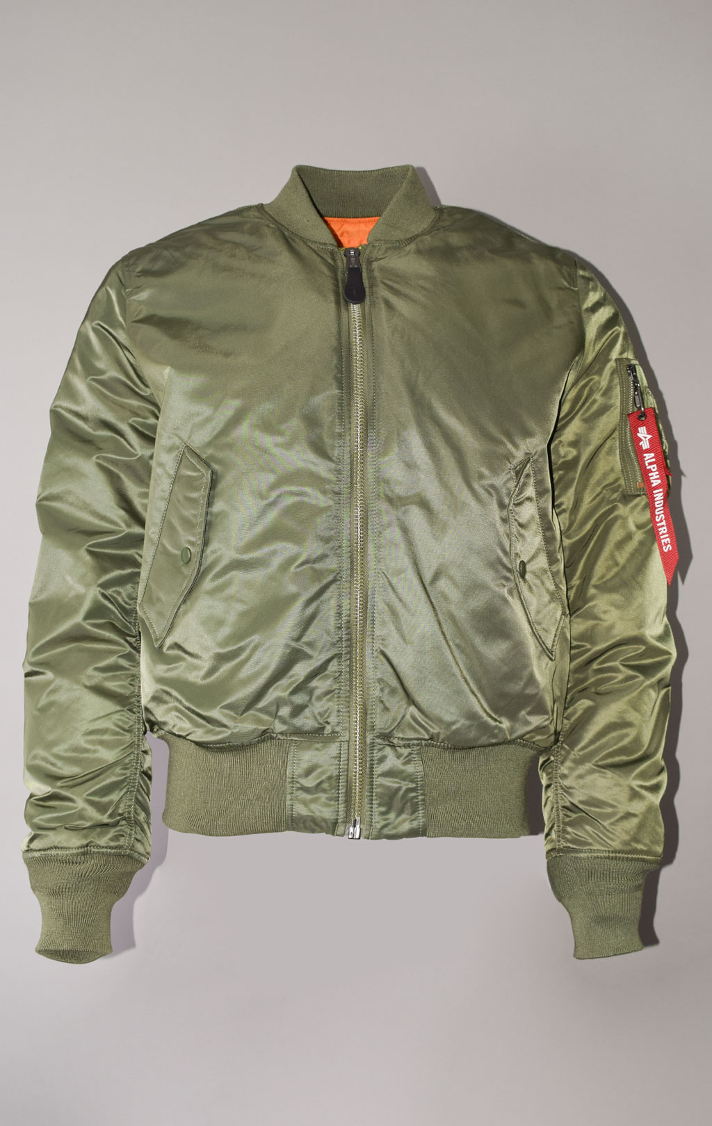 Бомбер ALPHA INDUSTRIES SLIM FIT/EUROPEAN FIT MA-1 SS 23 m sage 