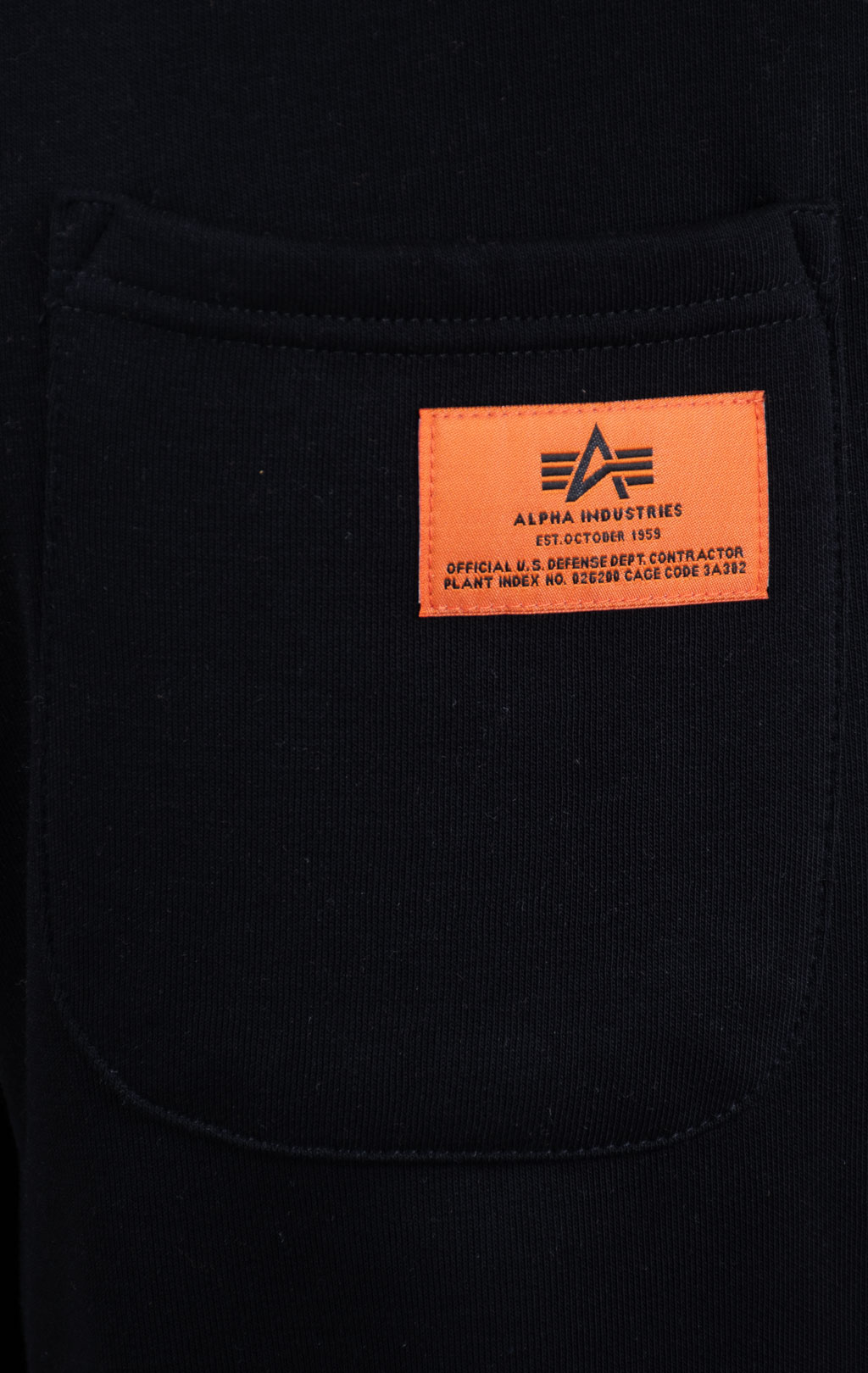 Брюки спортивные джоггеры ALPHA INDUSTRIES DEFENCE JOGGER black/orange 