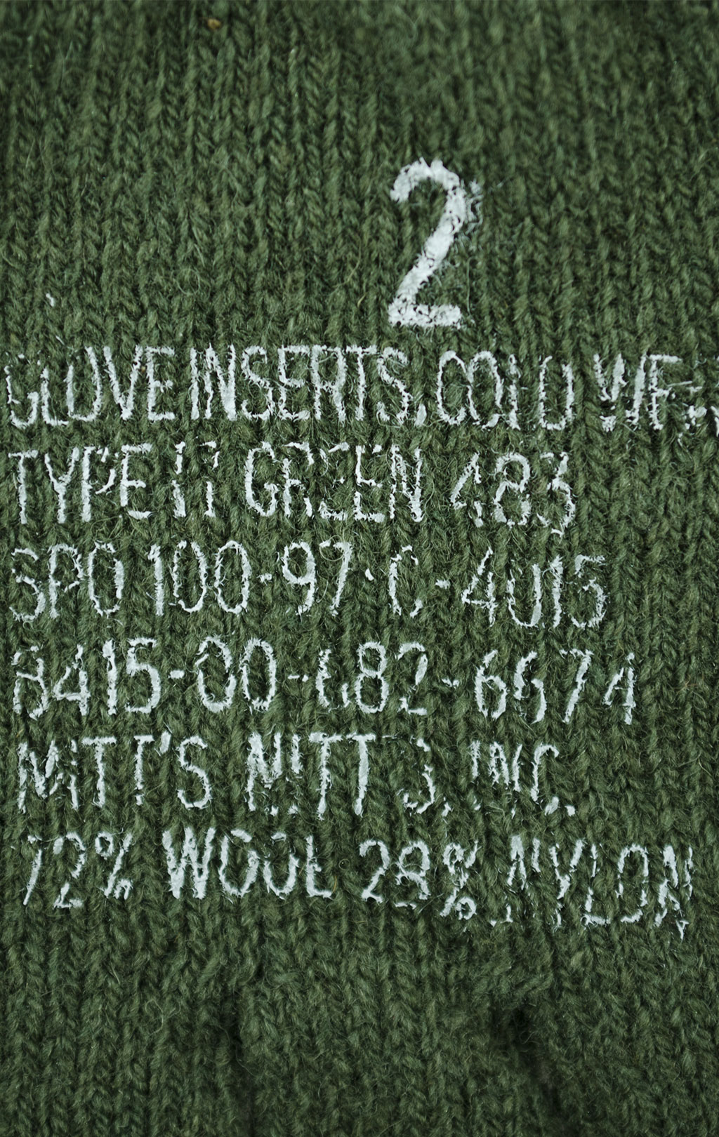 Перчатки вязаные шерсть olive США