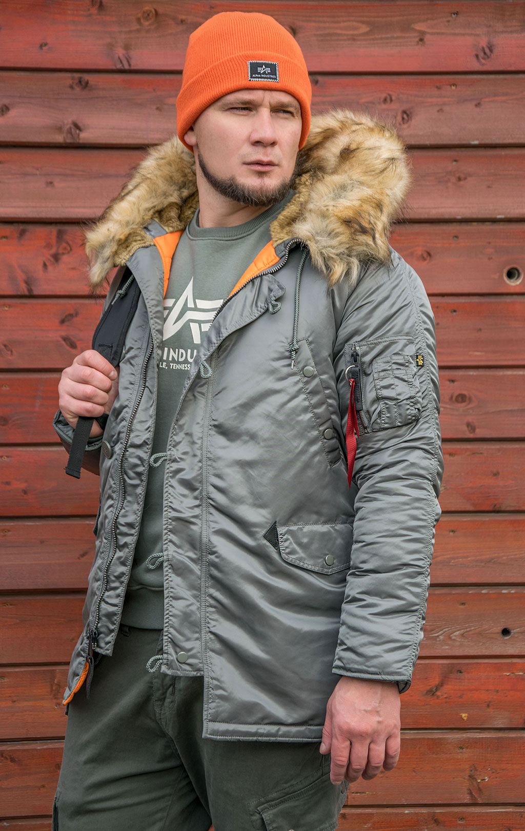 Аляска ALPHA INDUSTRIES VF 59 N-3B vintage green 