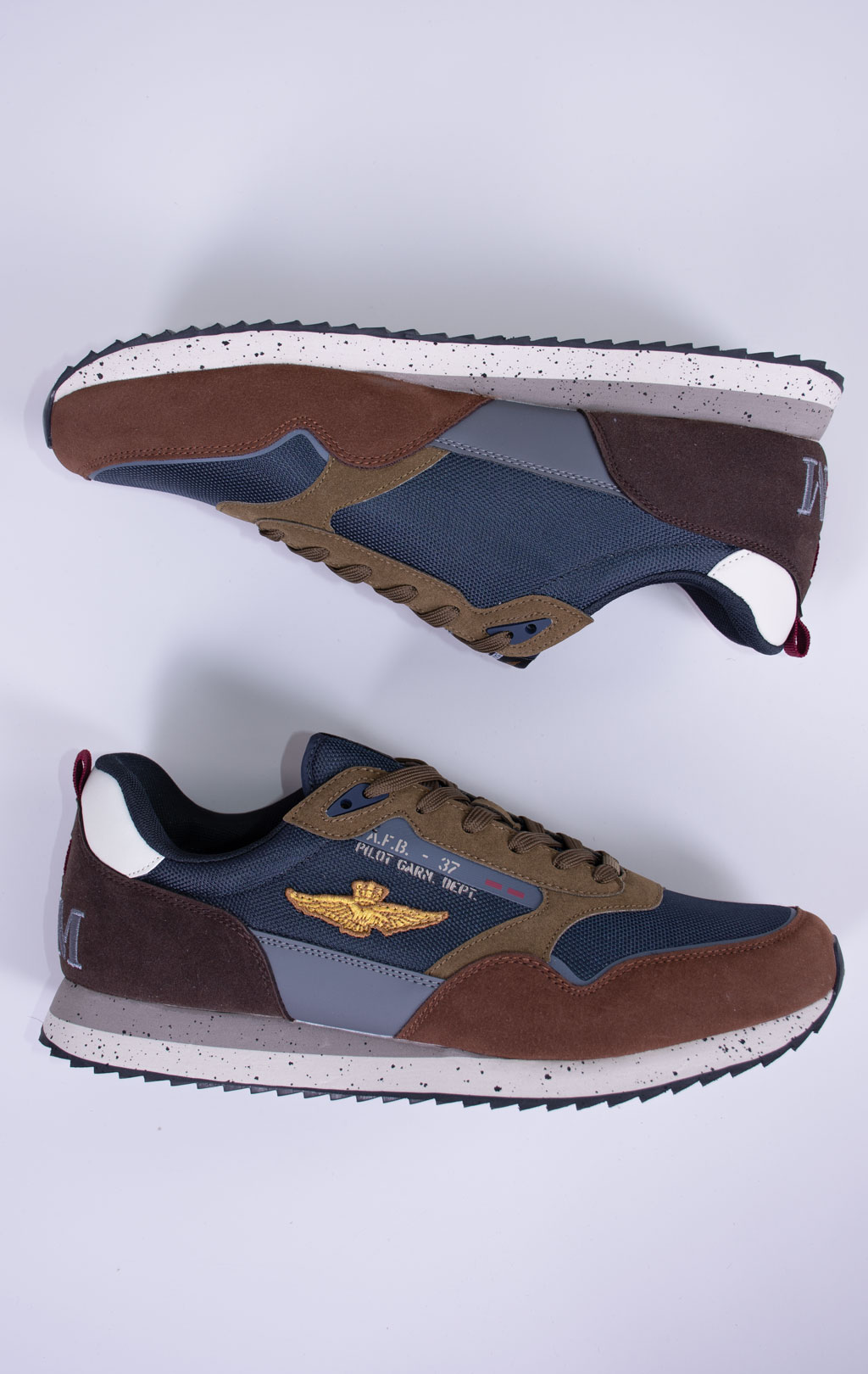 Кроссовки AERONAUTICA MILITARE (SC 0288) FW 26/27/CN multicolor blue/verde/marrone 