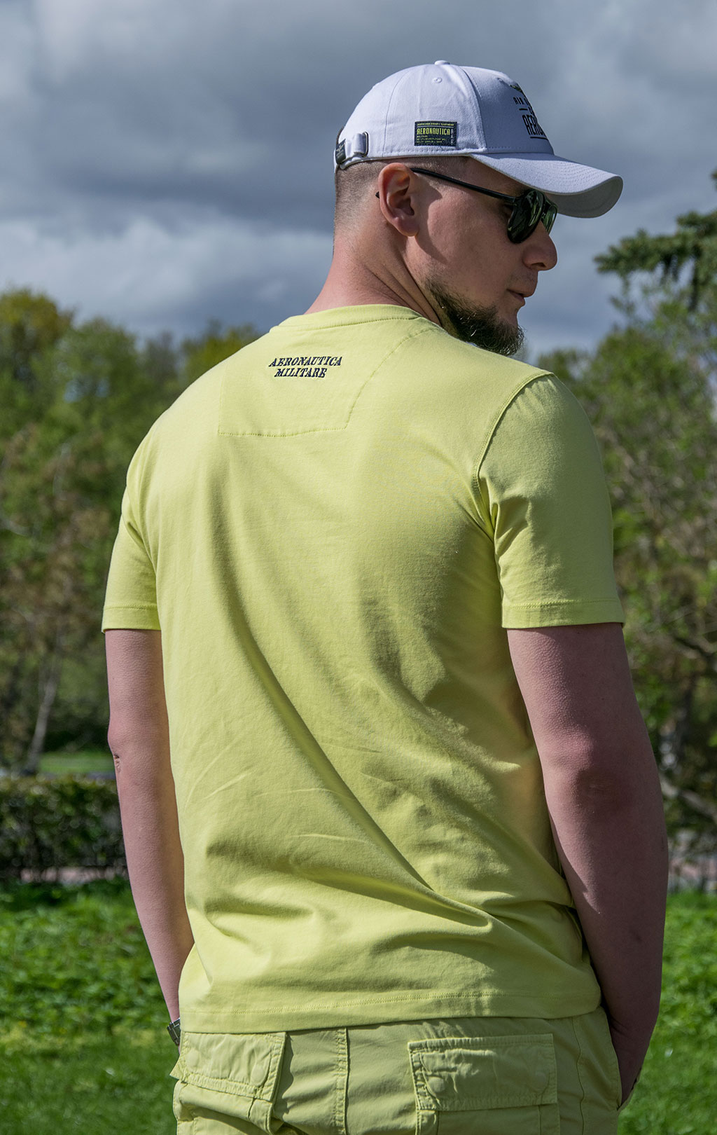 Футболка AERONAUTICA MILITARE SS 22/BD lime scuro (TS 1938) 