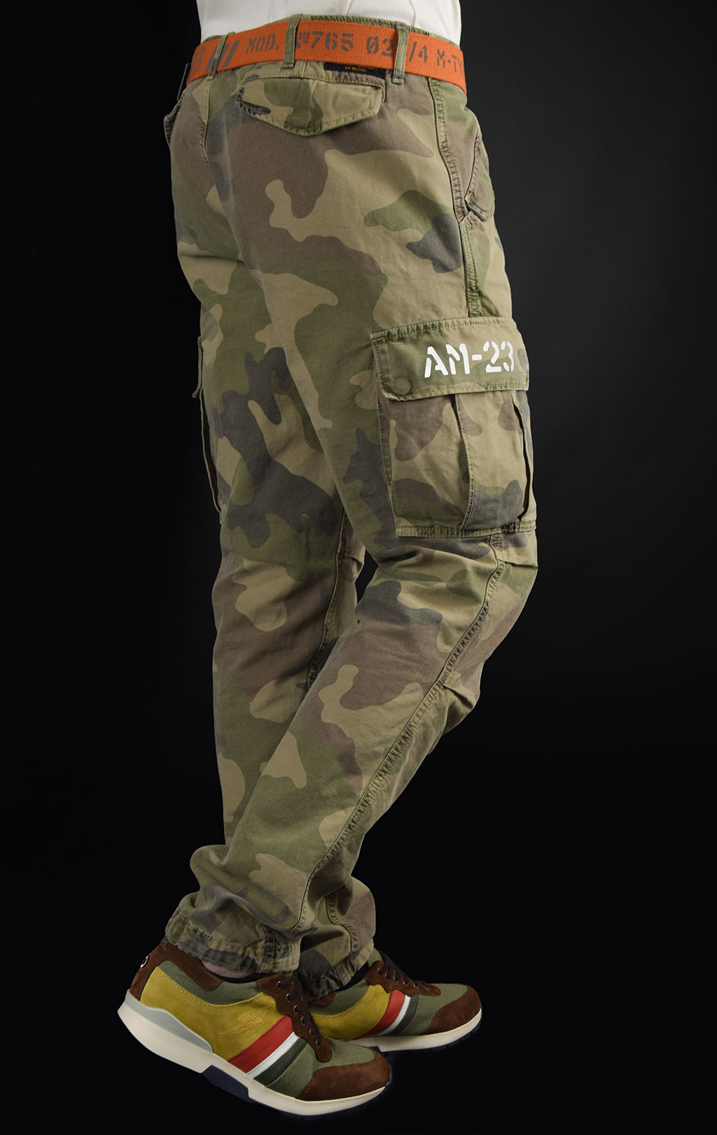 Брюки-карго AERONAUTICA MILITARE SS19 camouflage verde (PA 1330) 