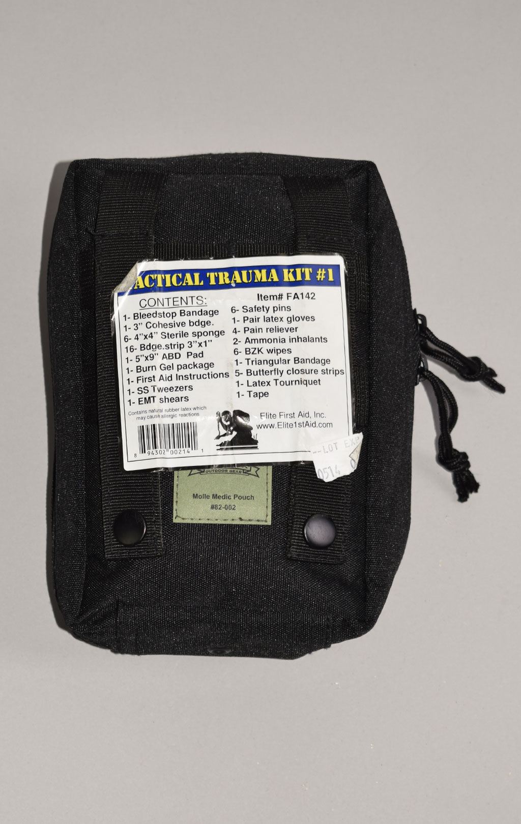 Подсумок медицинский Red Rock TACTICAL TRAUMA KIT комплект black 