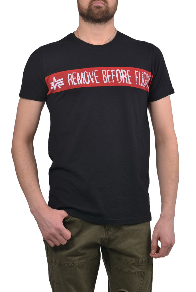 Футболка ALPHA INDUSTRIES RBF T black Футболка ALPHA INDUSTRIES RBF T black
