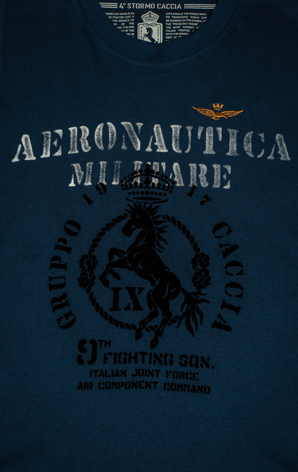 Лонгслив AERONAUTICA MILITARE FW 25/26/BD blue navy (TS 2471) 