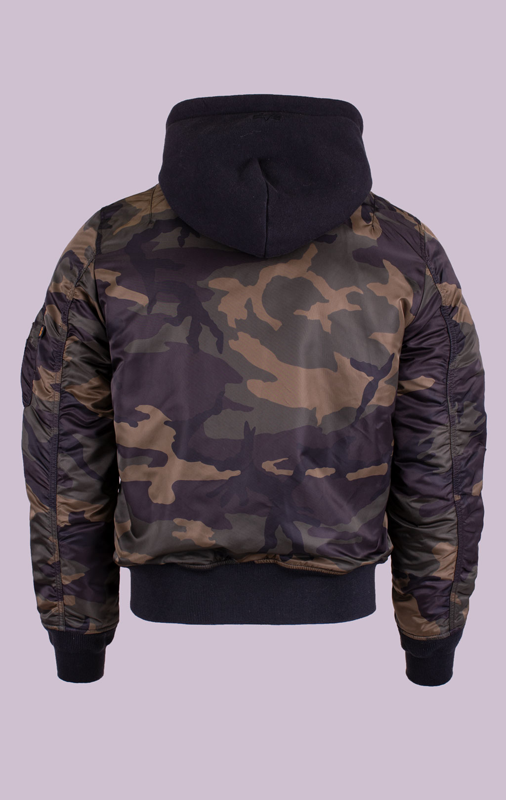 Куртка-бомбер ALPHA INDUSTRIES MA-1 NATUS dark woodland camo 