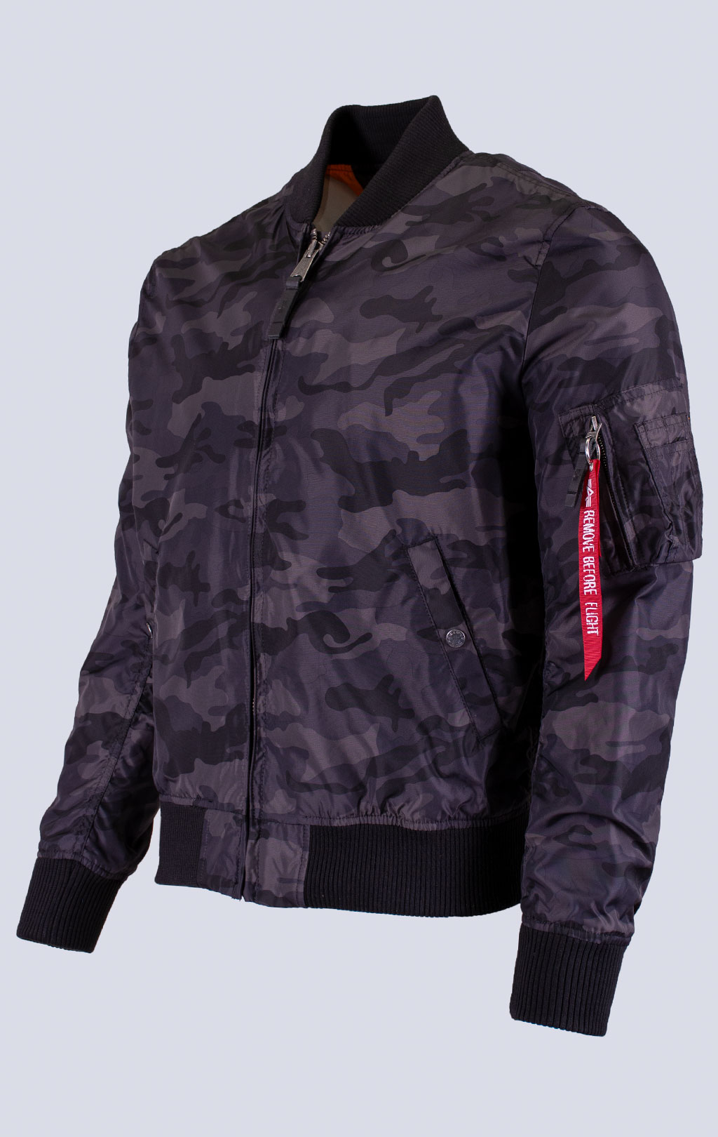 Ветровка-бомбер ALPHA INDUSTRIES MA-1 TT black camo 