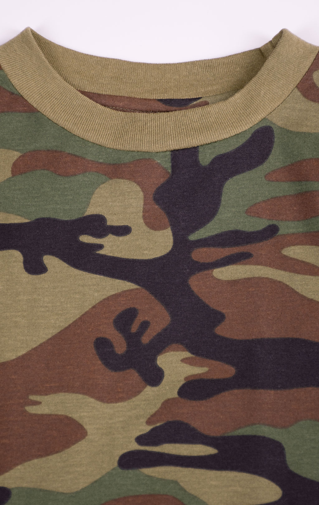 Детская футболка 60cotton/40polyester camo woodland 