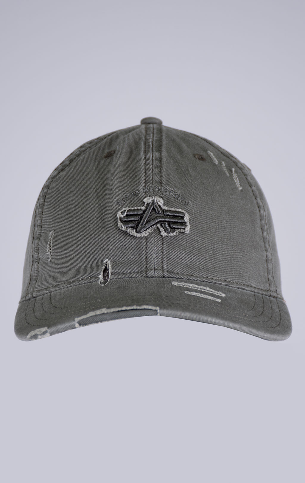 Бейсболка ALPHA INDUSTRIES ACID LOGO CAP dark olive 