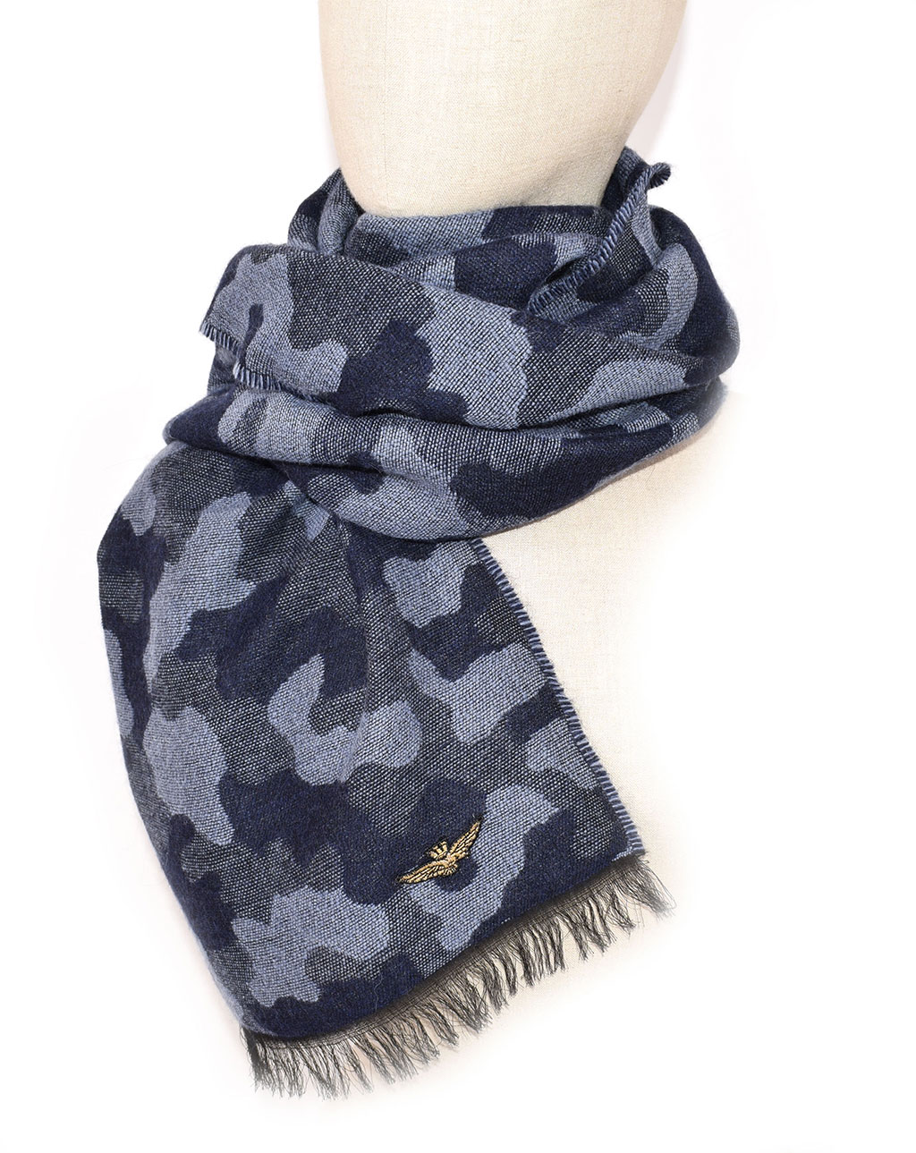 Шарф AERONAUTICA MILITARE FW 19/20 camouflage blue/ (SH 1088) 