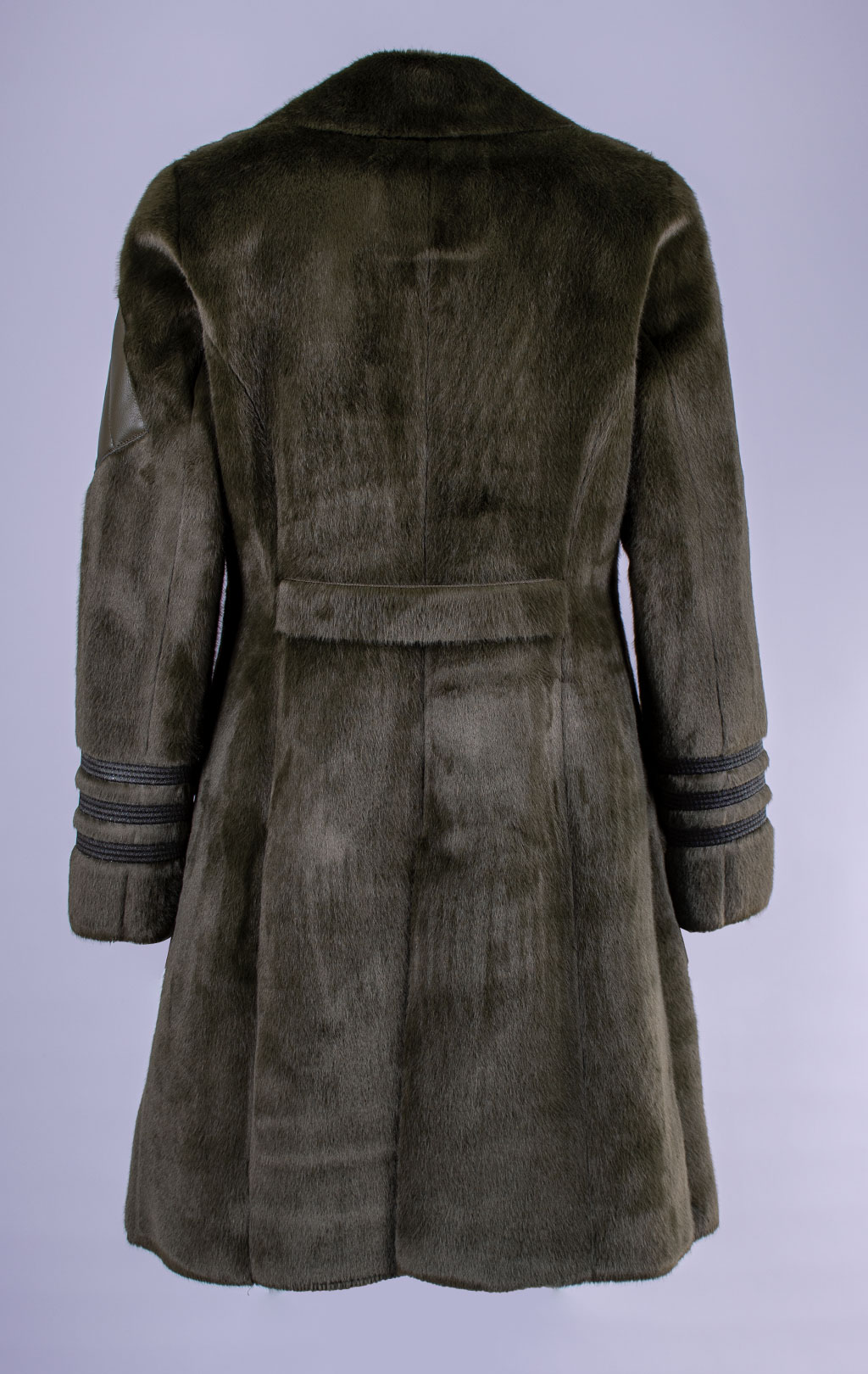 Женское пальто меховое AERONAUTICA MILITARE FW 26/27/CN olivine (AB 3068) 