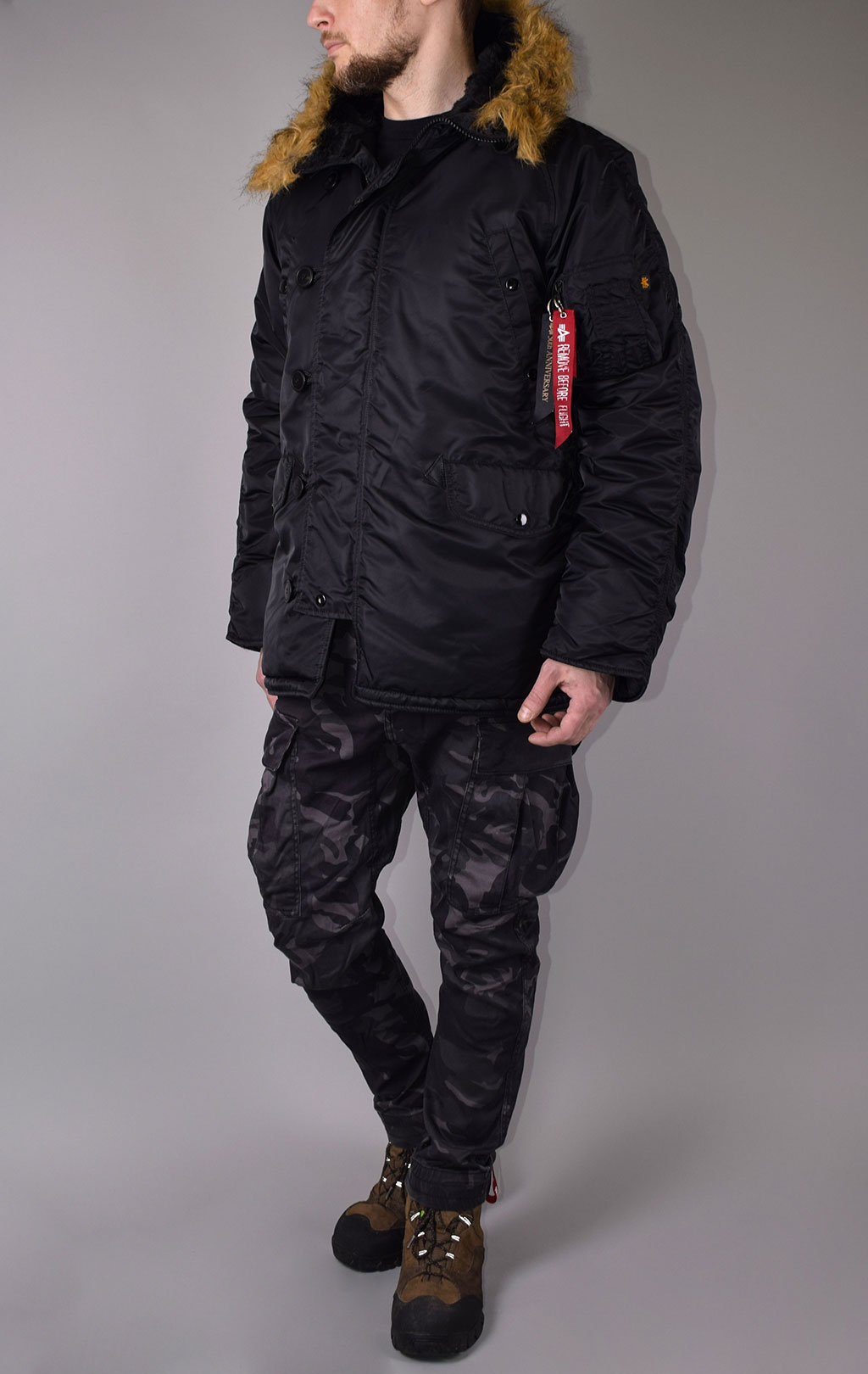 Аляска ALPHA INDUSTRIES CLASSIC N-3B black 