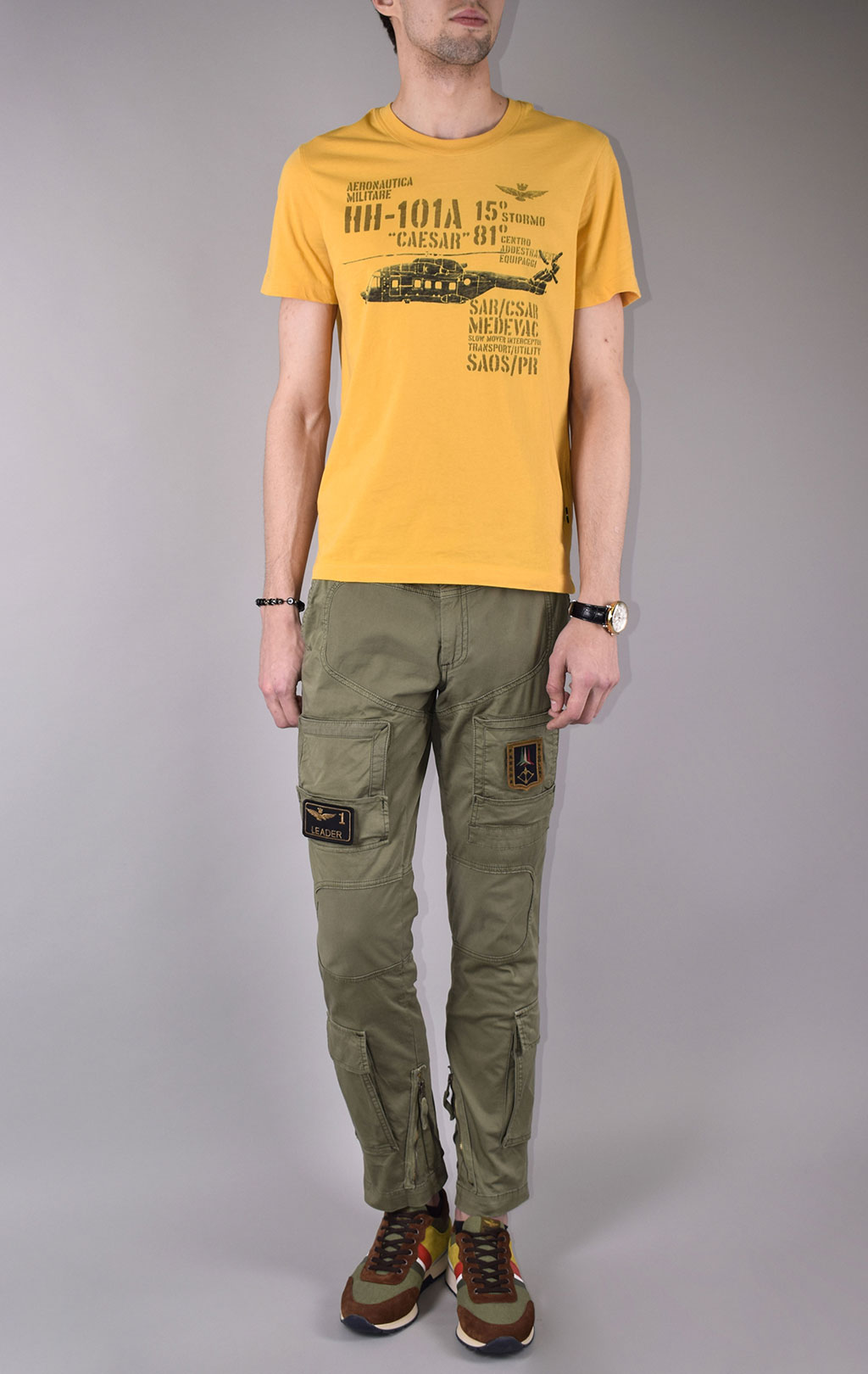 Футболка AERONAUTICA MILITARE SS 20/IN giallo (TS 1707) 