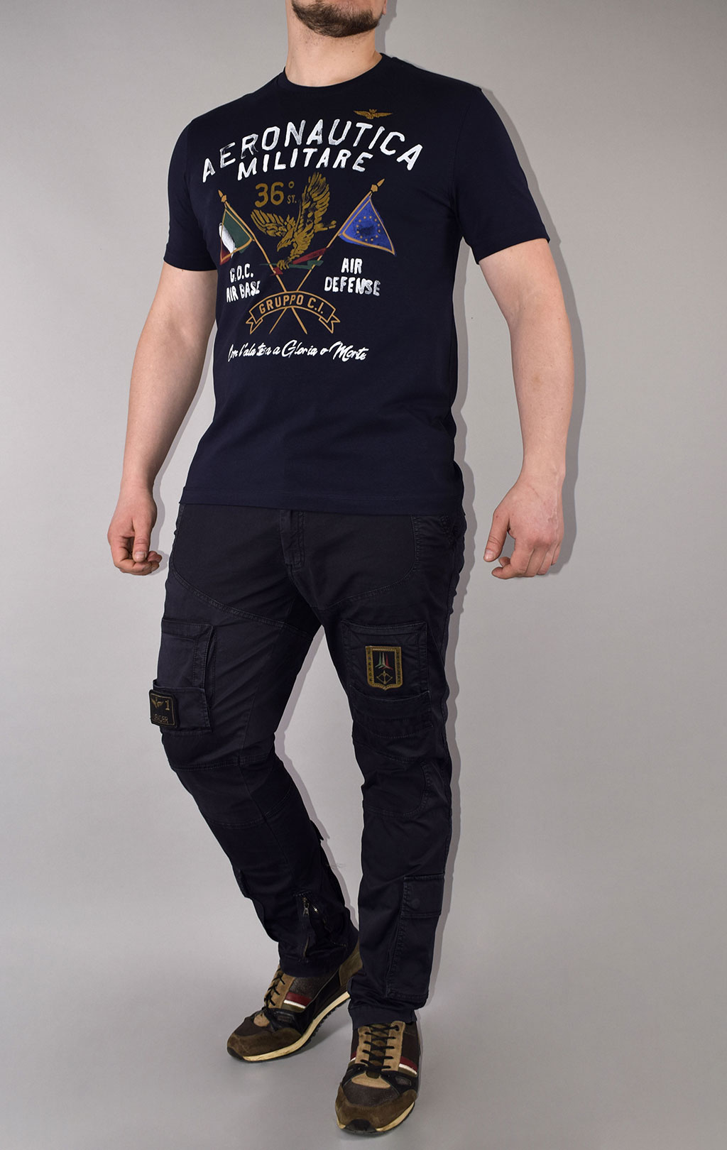 Футболка AERONAUTICA MILITARE SS 21/TR blue navy (TS 1860) 