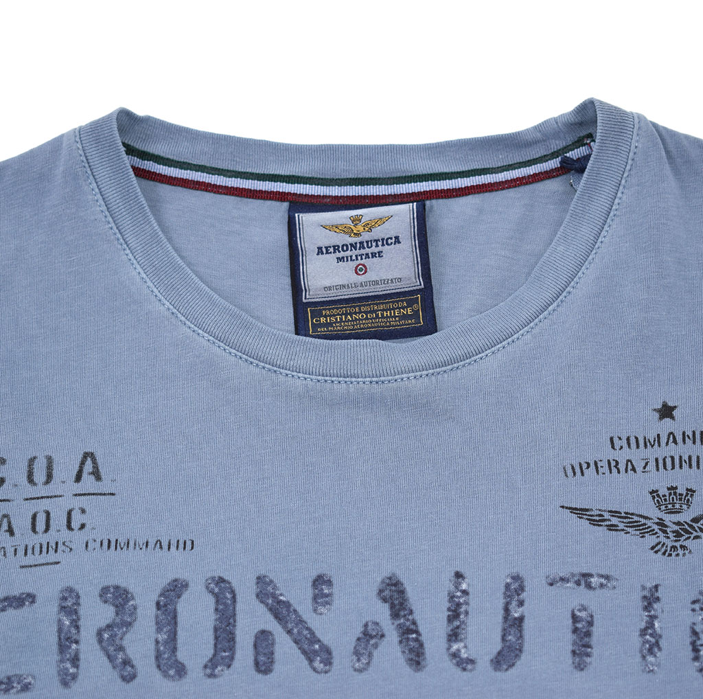 Футболка AERONAUTICA MILITARE SS19 azul (TS 1625) 