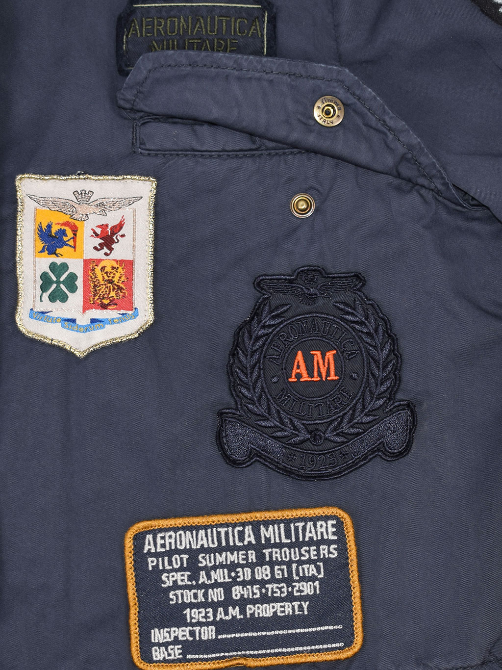 Женская ветровка AERONAUTICA MILITARE SS 20/AL blue navy (AB 1855) 