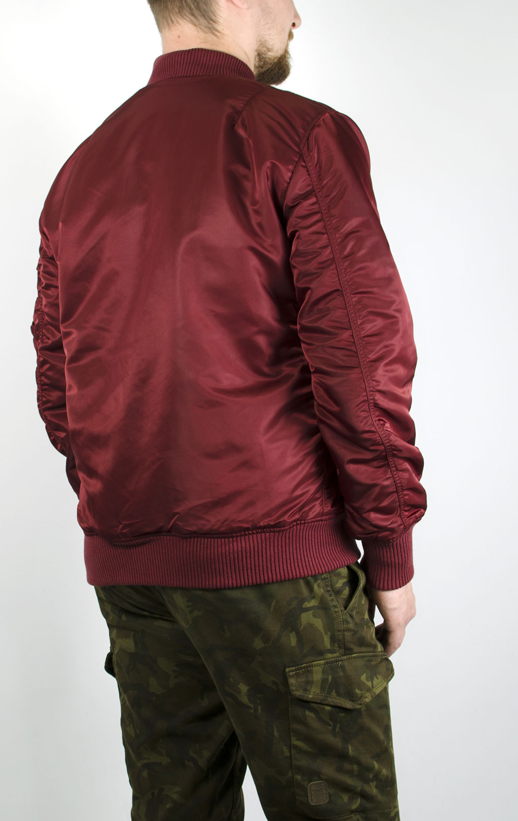 Бомбер ALPHA INDUSTRIES VF 59 LONG MA-1 burgundy 