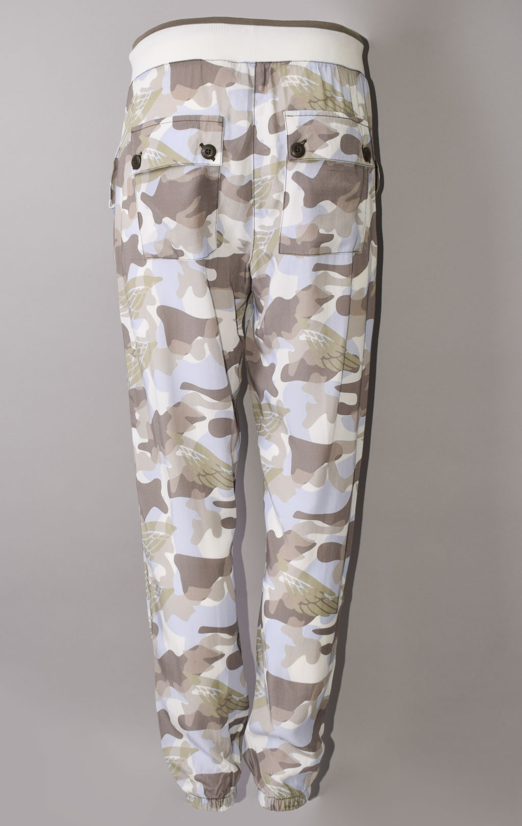 Женские брюки-карго AERONAUTICA MILITARE SS 23/MA camo azzurro donna (PA 1531) 