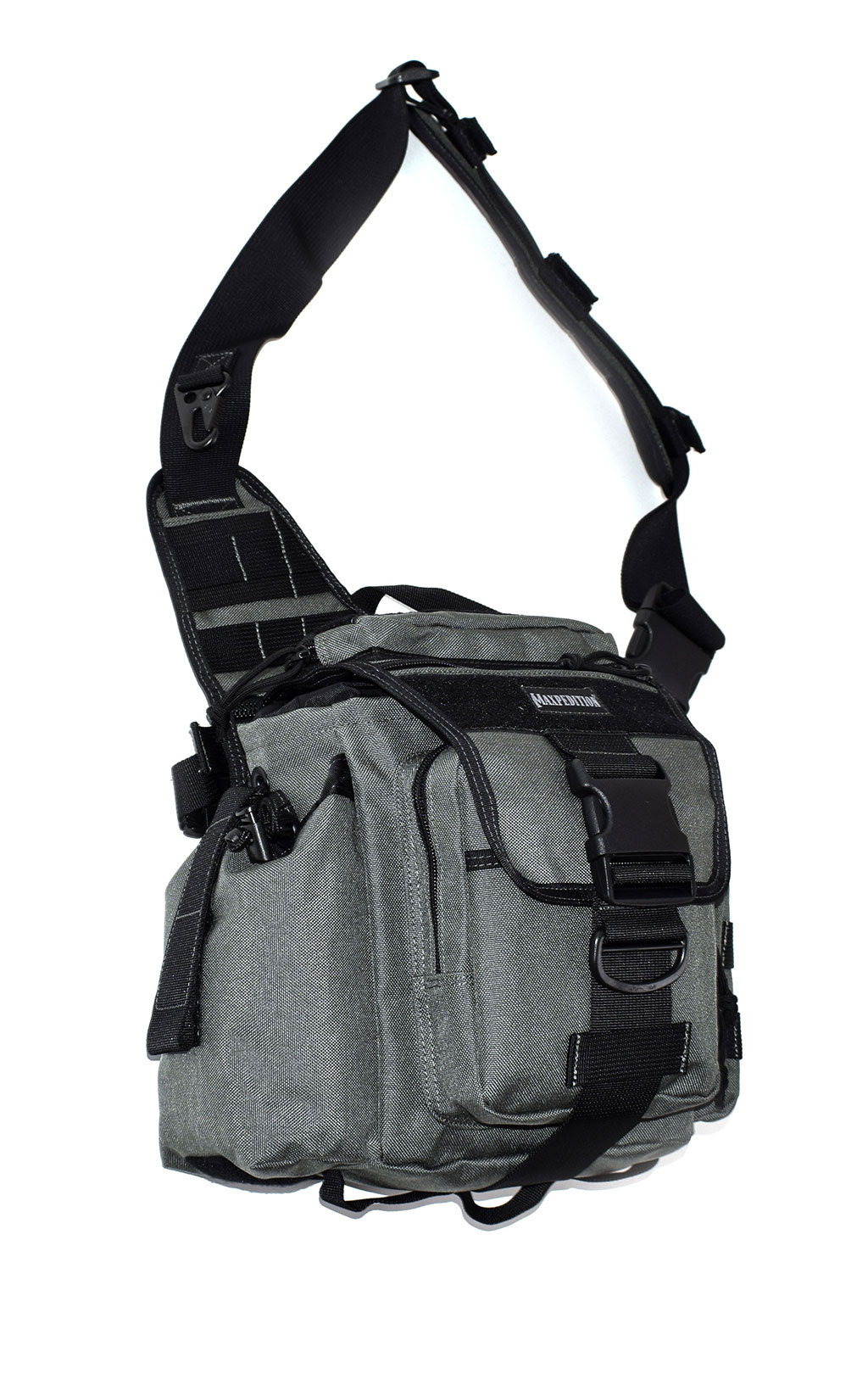 Сумка через плечо тактическая Maxpedition JUMBO VERSIPACK 26x10x22 grey wolf 