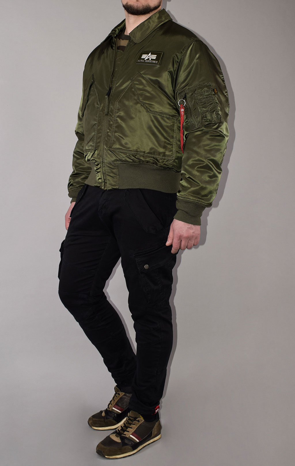 Куртка летная ALPHA INDUSTRIES CWU-45 dark olive 