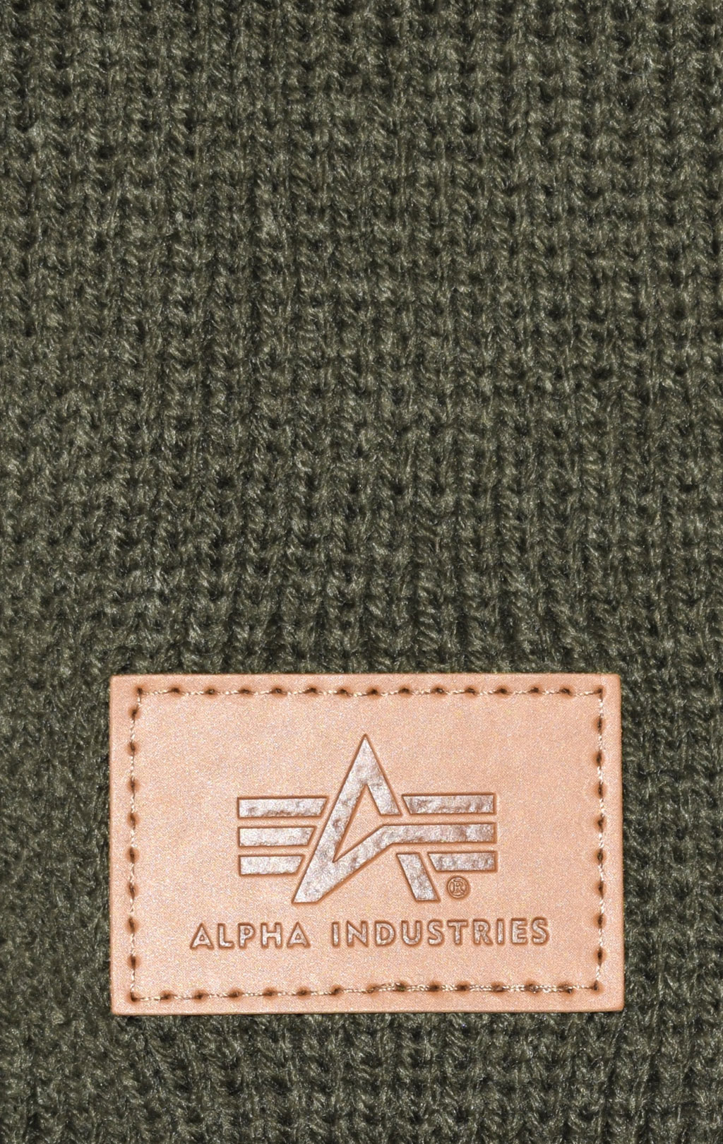 Шапка ALPHA INDUSTRIES KNIT BEANIE dark green 