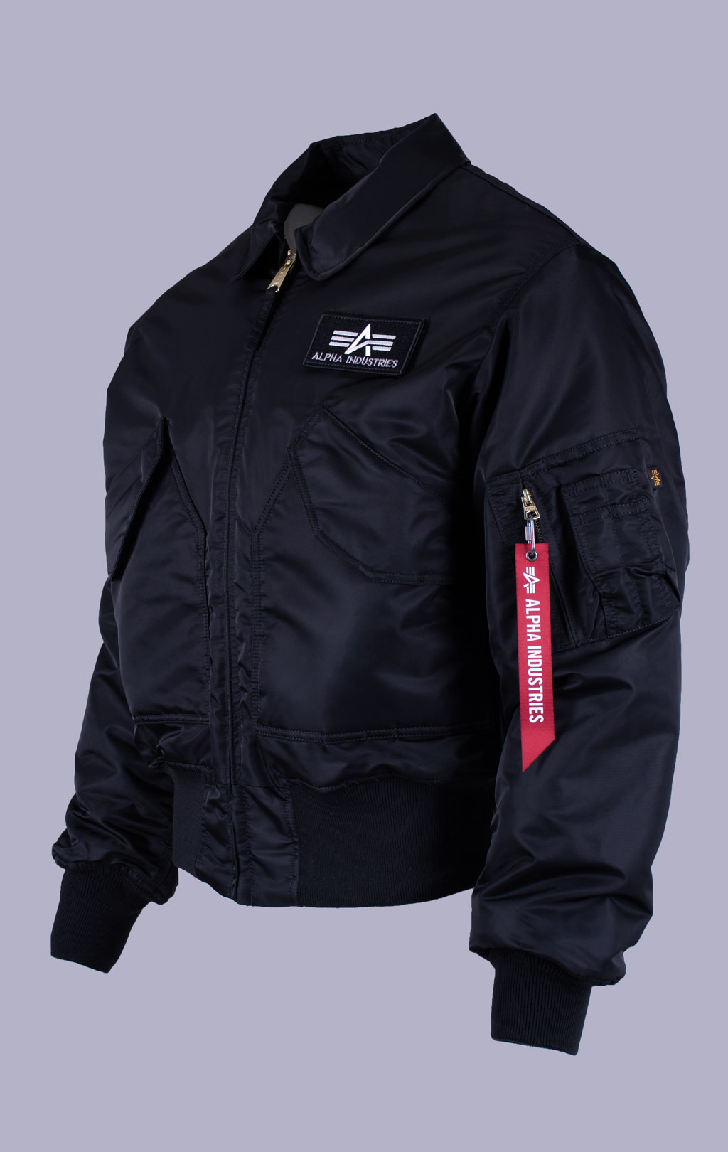 Куртка лётная ALPHA INDUSTRIES CWU 45/P HERITAGE FIT FLIGHT JACKET FW 26/27 black 