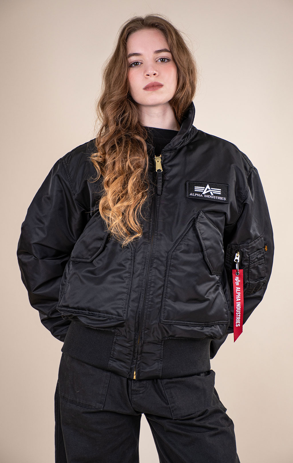 Куртка лётная ALPHA INDUSTRIES CWU 45/P HERITAGE FIT FLIGHT JACKET FW 26/27 black 