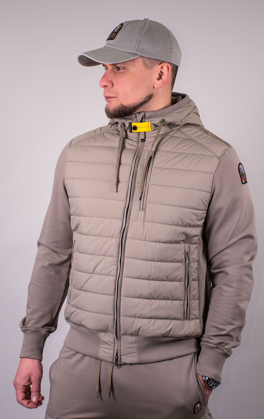 Толстовка комбинированная PARAJUMPERS IVOR SS 24 atmosphere 