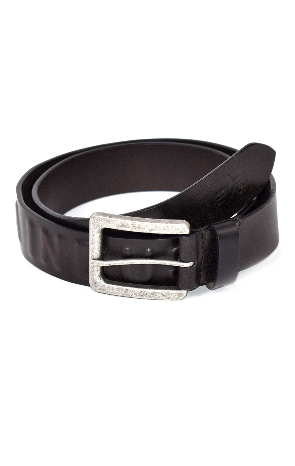 Ремень ALPHA INDUSTRIES 3D BELT кожа black