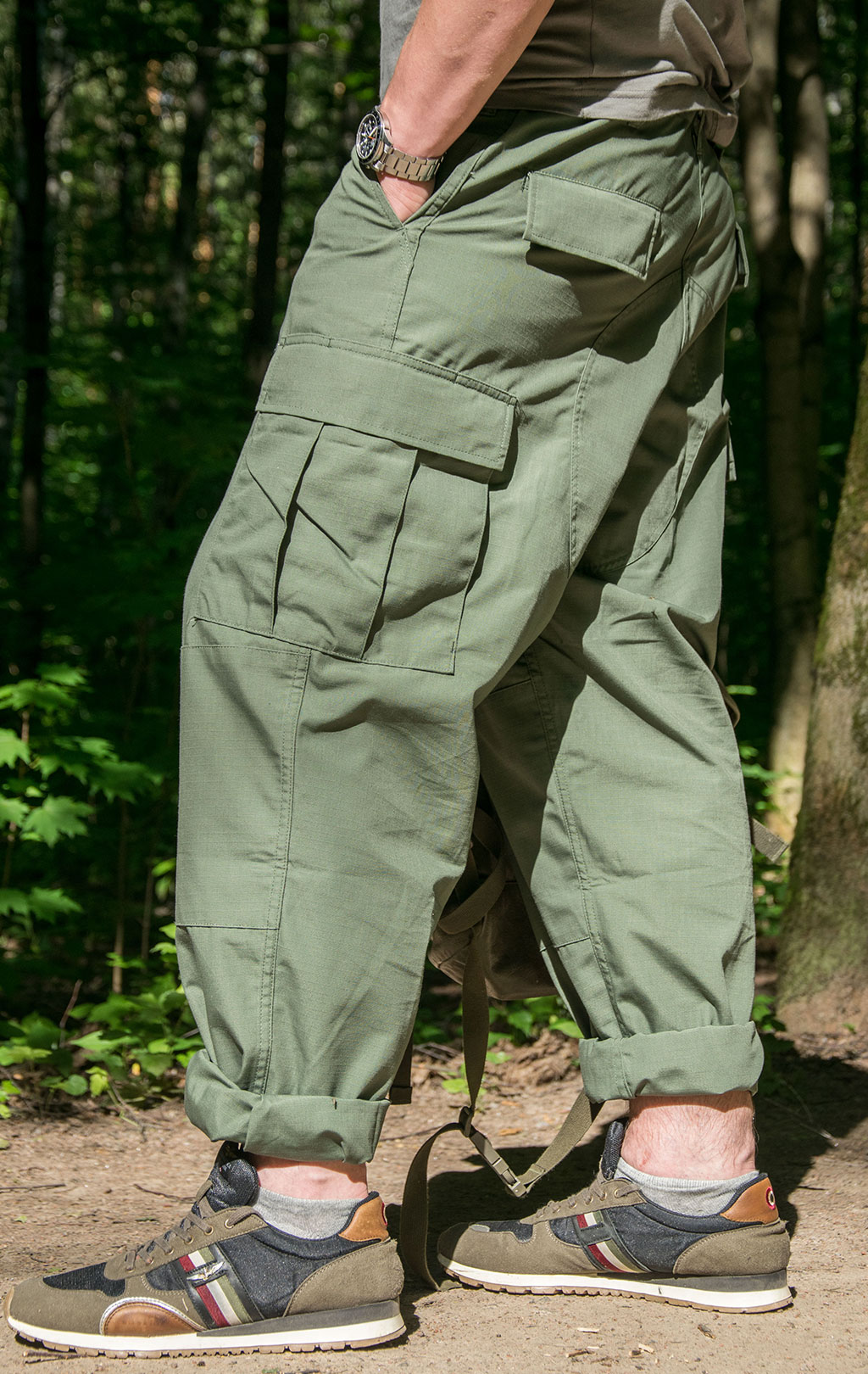Брюки полевые Tru-Spec BDU big size хлопок35%/полиэстер65% Rip-Stop ZIPP FLY olive 