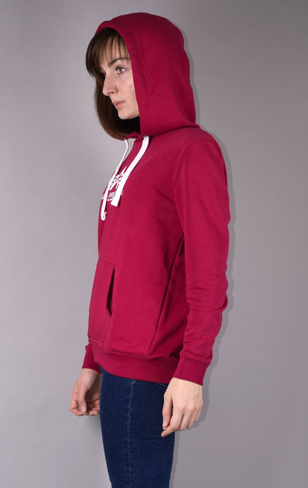 Женская толстовка ALPHA INDUSTRIES NEW BASIC HOODY major red 