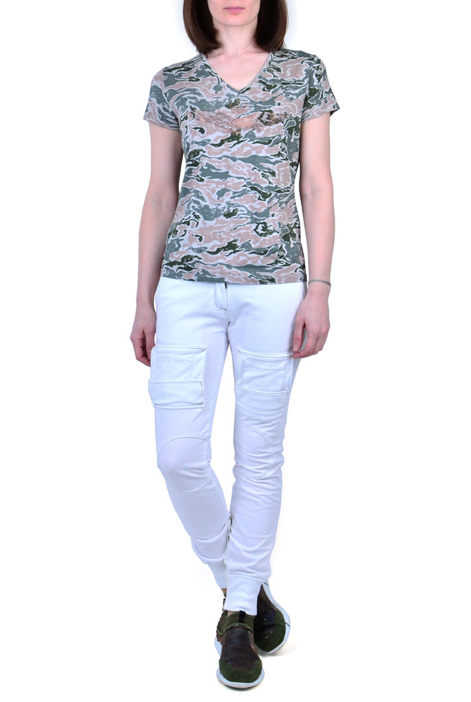 Женская футболка AERONAUTICA MILITARE camouflage rosa (TS 1490) 