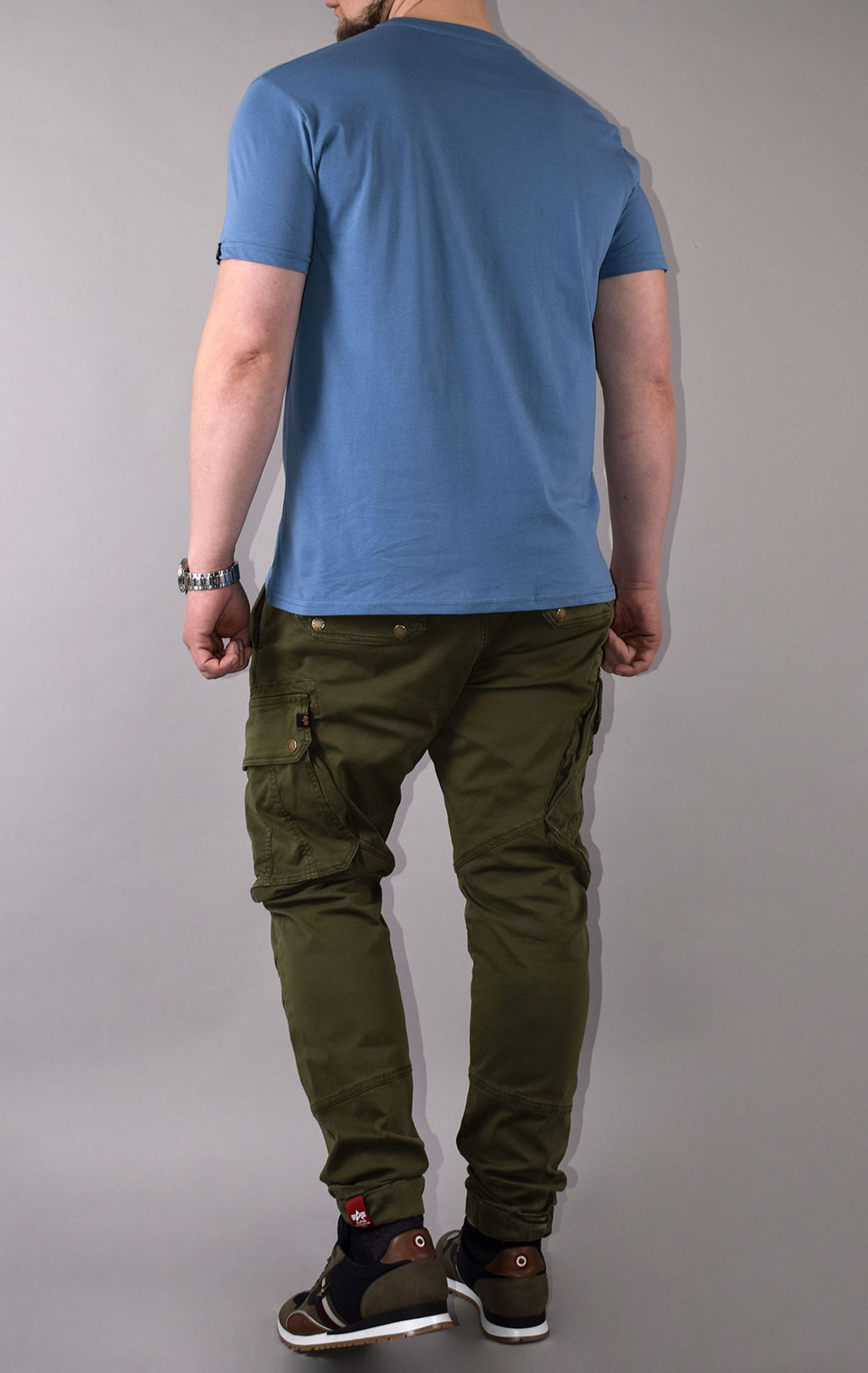 Футболка ALPHA INDUSTRIES BASIC T big size airforce blue 