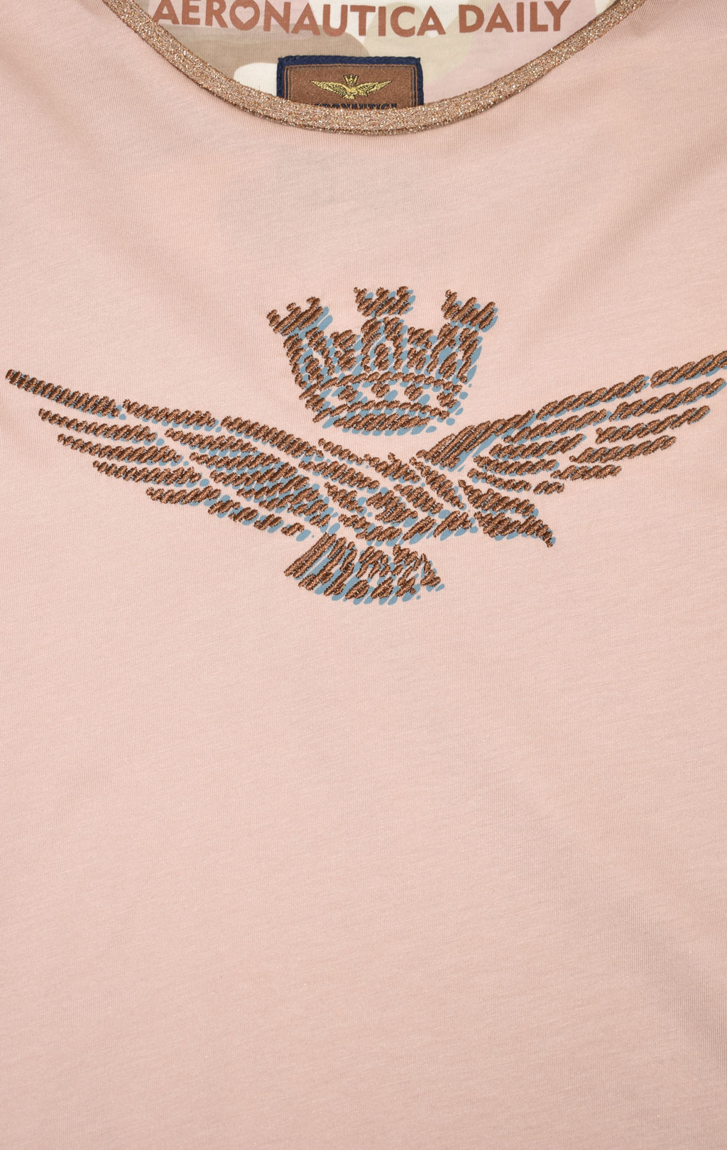 Женская футболка AERONAUTICA MILITARE FW 23/24/TR rosa (TS 2171) 