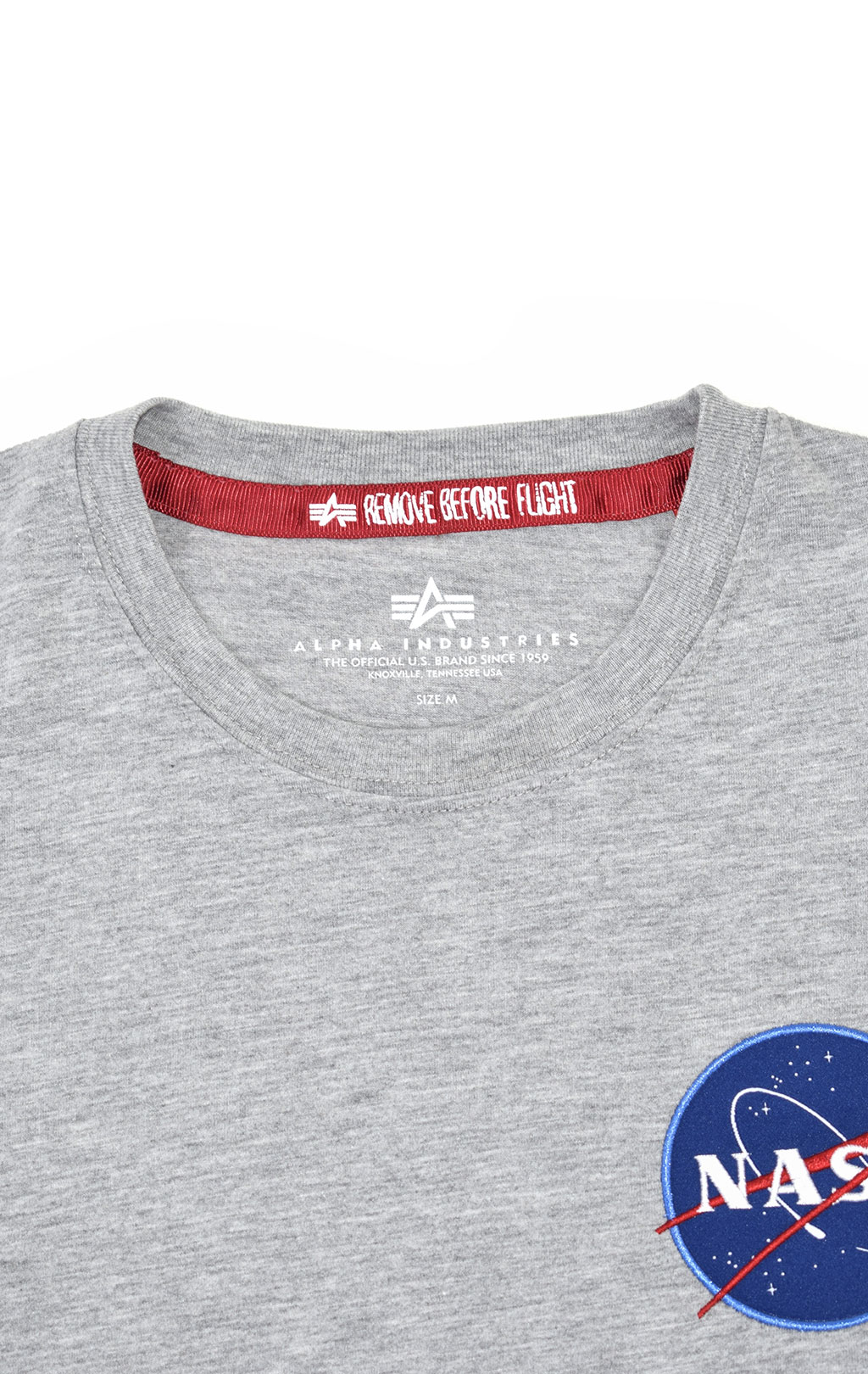 Футболка ALPHA INDUSTRIES NASA SPACE SHUTTLE T grey heather 