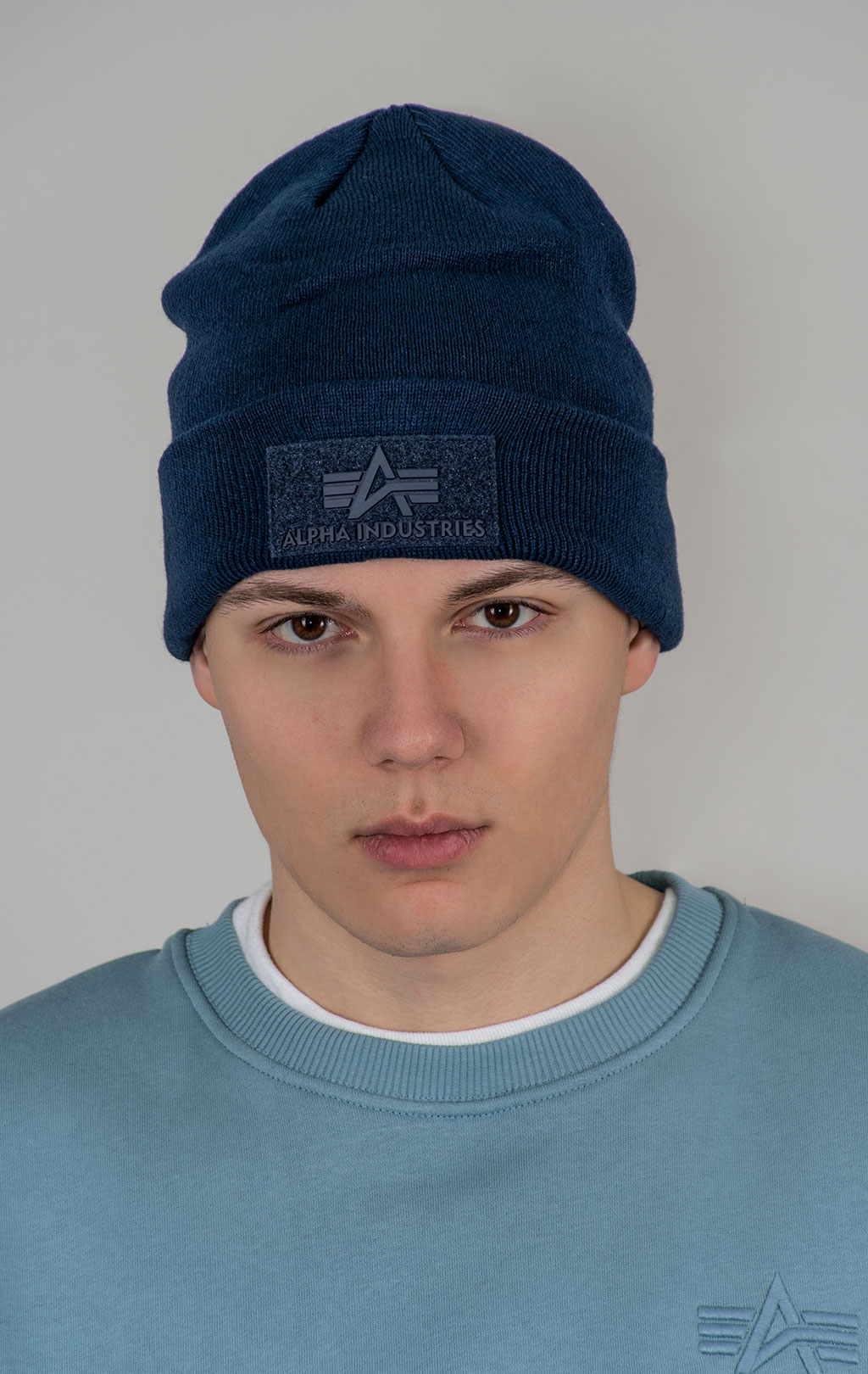Шапка ALPHA INDUSTRIES VLC BEANIE ultra navy 