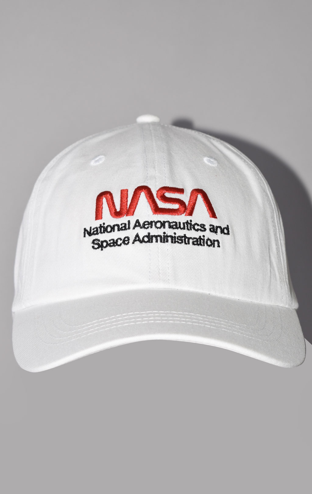 Бейсболка ALPHA INDUSTRIES NASA WORM LOGO CAP SS 23 white 