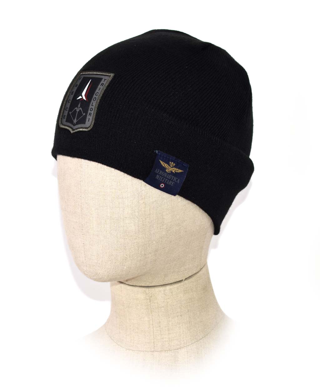 Шапка вязаная AERONAUTICA MILITARE FW 21/22/CN jet black (CU 036)