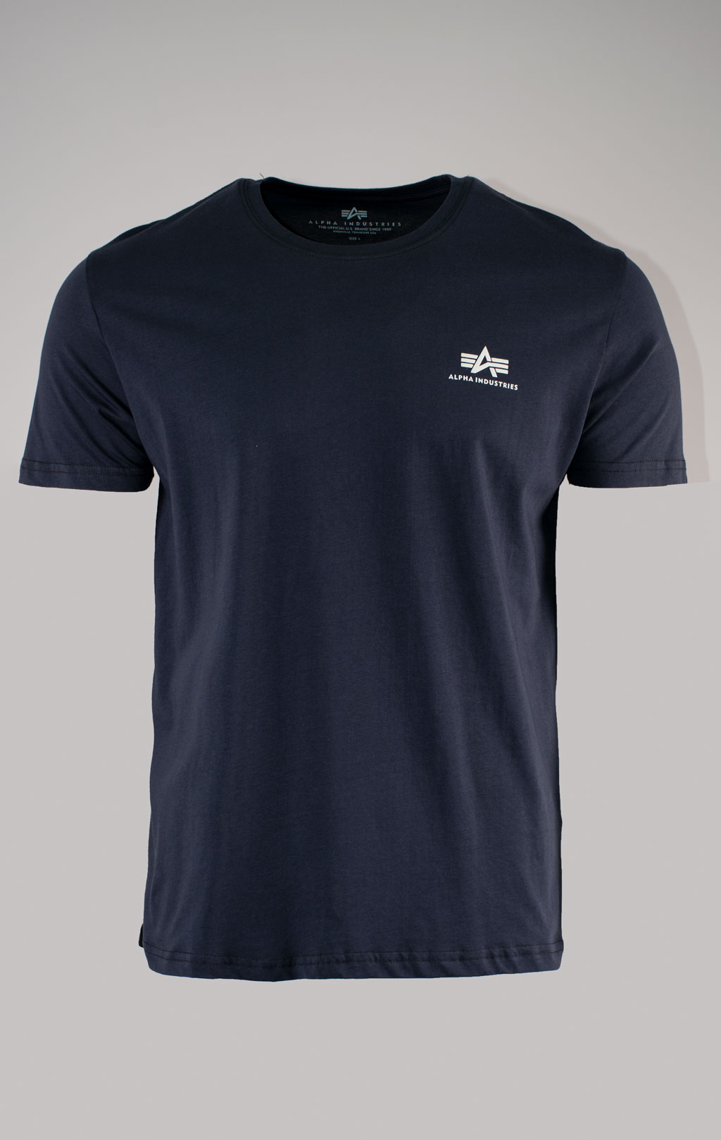 Футболка ALPHA INDUSTRIES BASIC T SMALL LOGO navy 